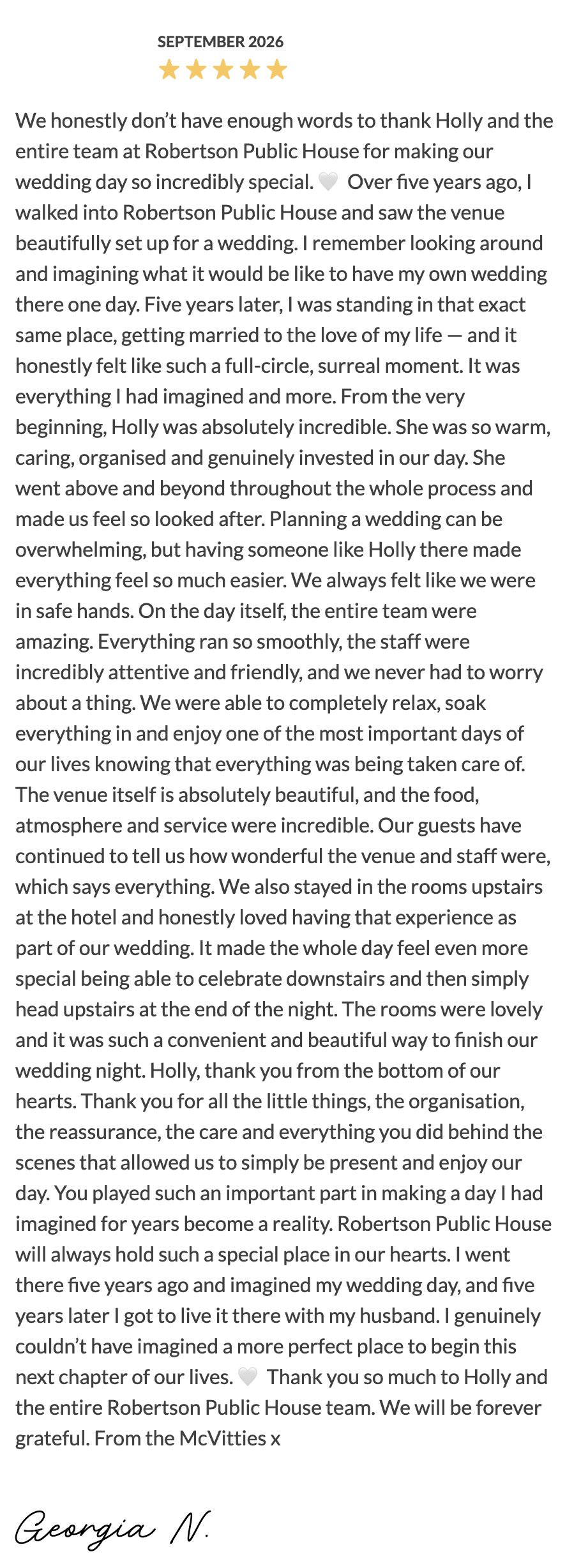 Five-star Easy Weddings review